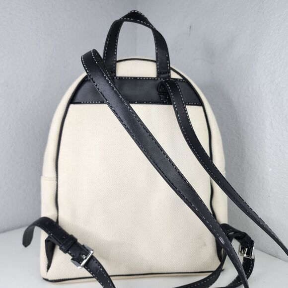 Rare Michael Kors Abbey Medium Backpack Graffiti Print Logo MK Bag MSRP $398 - Picture 3 of 12